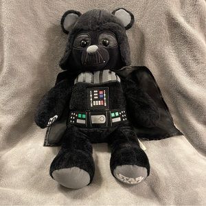 Build a bear Star Wars earth Vader black plush stuffed animal